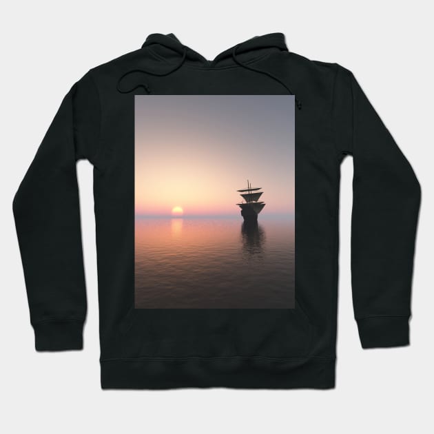 Sunset Sailors 2 Hoodie by Ryan Rad